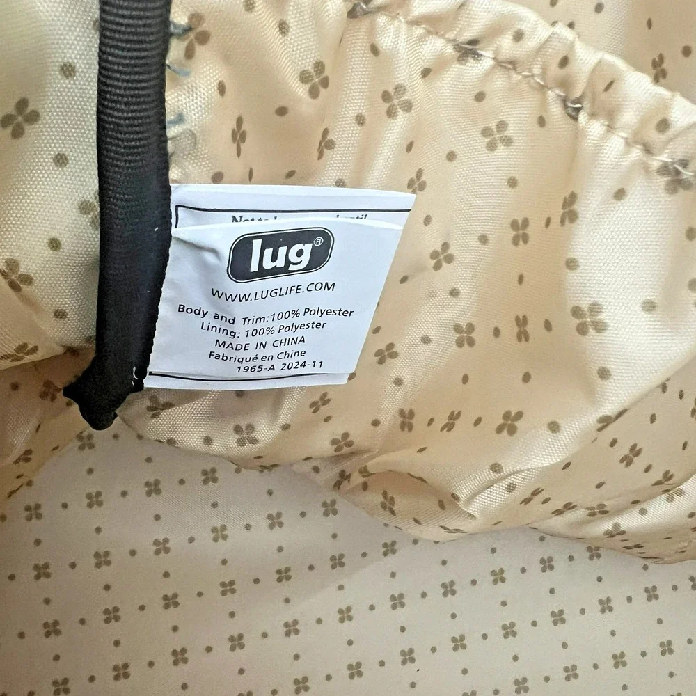 NWT‎ Lug Saunter Leopard Print Overnight Travel Weekender Duffel Bag with Pouch